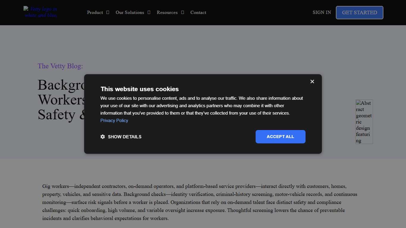 Gig Worker Background Checks: Vetty's Safety Guide for 2026