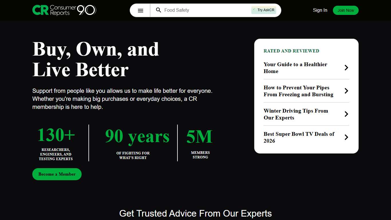 Product Reviews and Ratings, Buying Advice and Consumer Advocacy - Consumer Reports